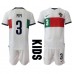 Billige Portugal Pepe #3 Bortetrøye Barn VM 2022 Kortermet (+ korte bukser)